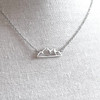 Crisp mountain air necklace-silver