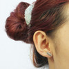 Feather stud earring