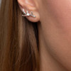 Large antler stud earring