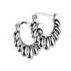 Scalloped hoop-stainless steel