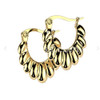 Scalloped hoop-gold