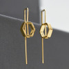 Hexa Hook Earring-gold
