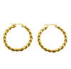 Suki twisted rope hoop-gold