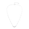 Kimi cz bar necklace-white gold