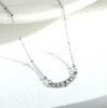 Kimi cz bar necklace-white gold