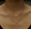 Kateri cubic zirconia pendant necklace-white gold