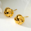 Jatani knot stud-gold 