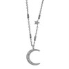 Almeria cz moon and star necklace-white gold