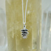 Pinecone charm necklace