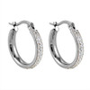 Yara pave hoop-white gold