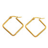 Reilynn small square hoop-gold