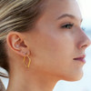 Reilynn small square hoop-gold