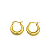 Amber chunky hoop-gold