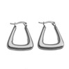 Anika triangular hoop-white gold