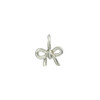 Bow charm-silver