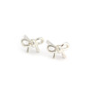 Bow stud-silver