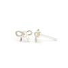 Bow stud -silver