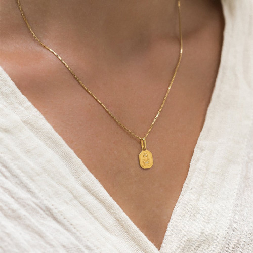 Love token (square) necklace
