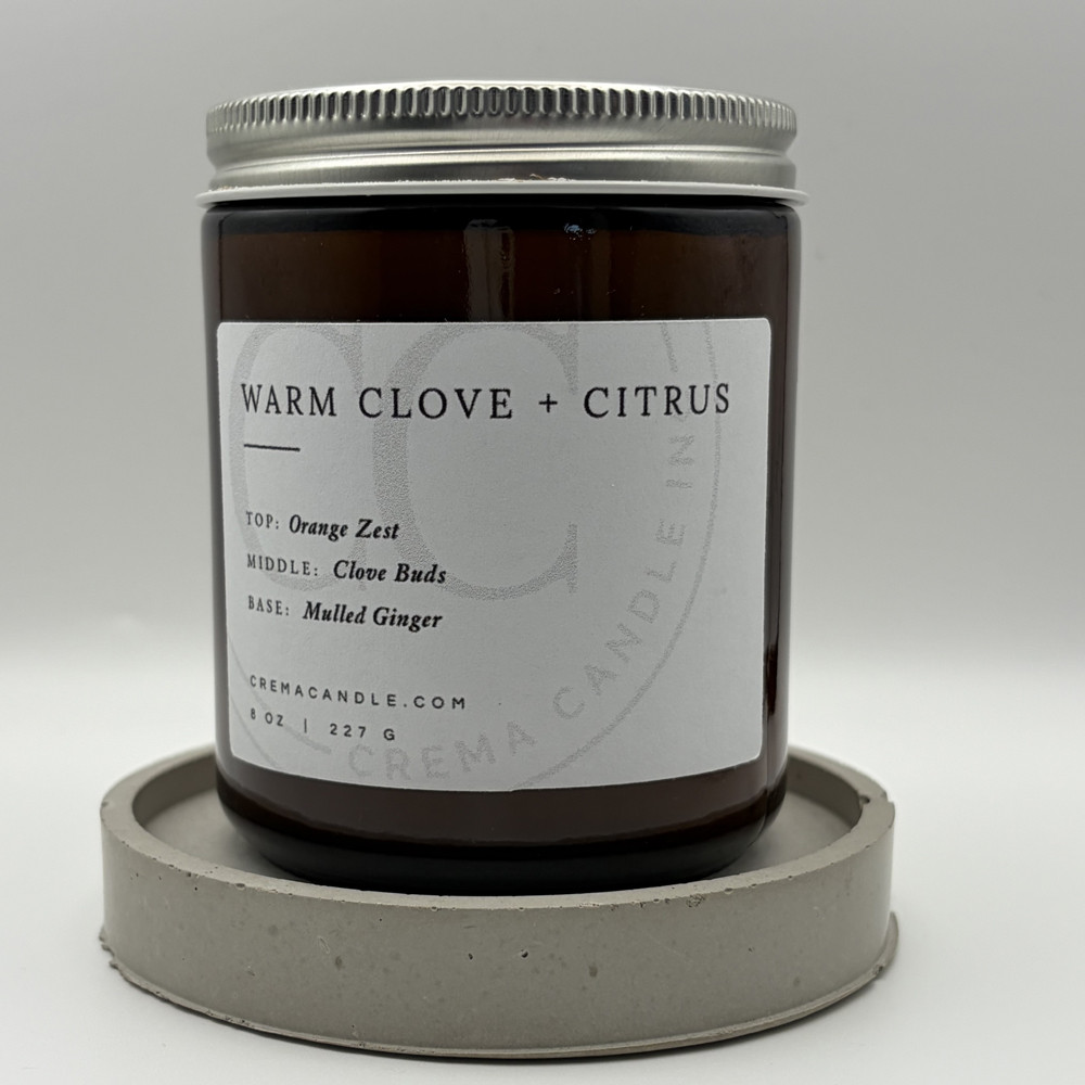 Warm clove and citrus