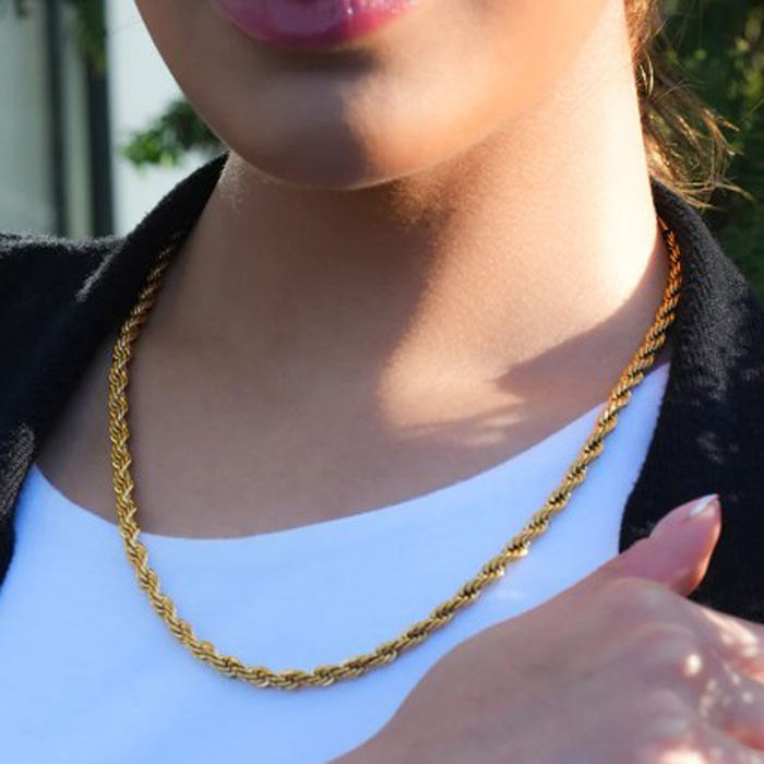 Arkeley rope chain necklace