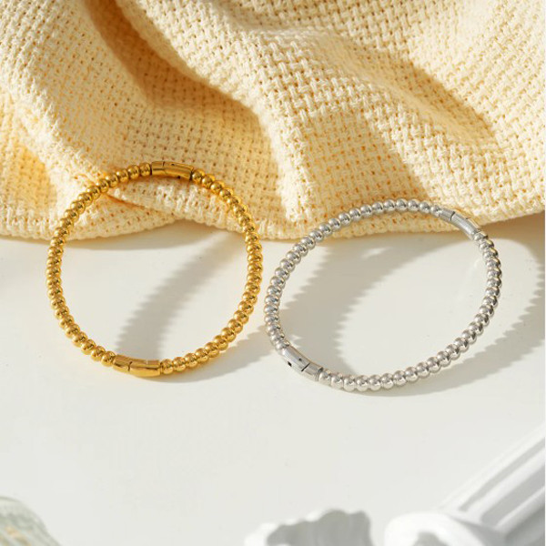 Hanxi beaded bangle bracelet