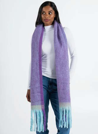 Multi tone scarf-orchid