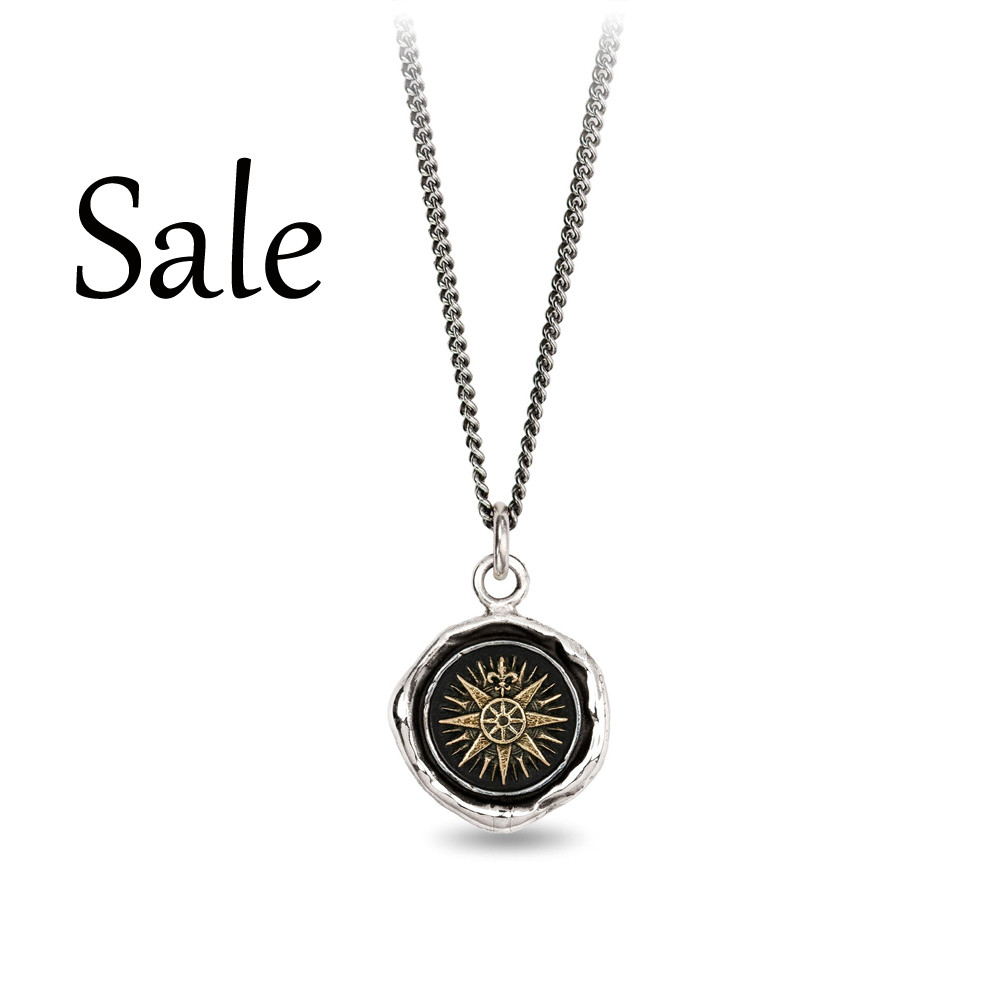 Direction-14K on sterling talisman-sale