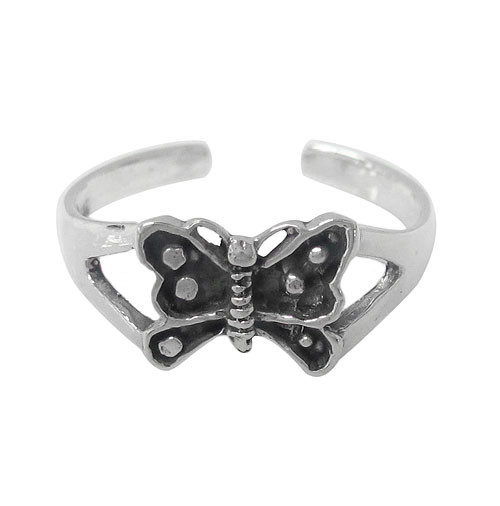 Butterfly toe ring