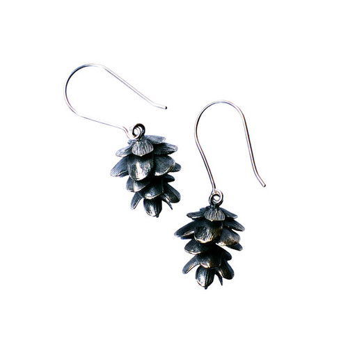 Pine cone earrings