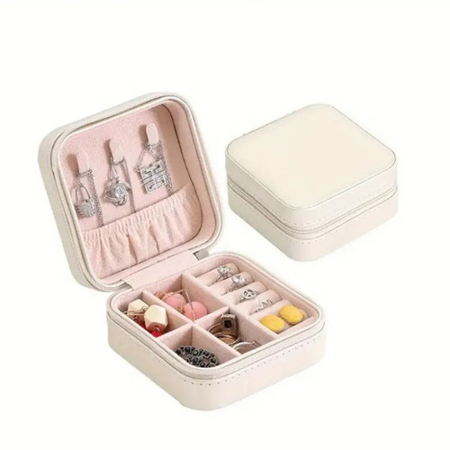 Square smooth jewellery box-white