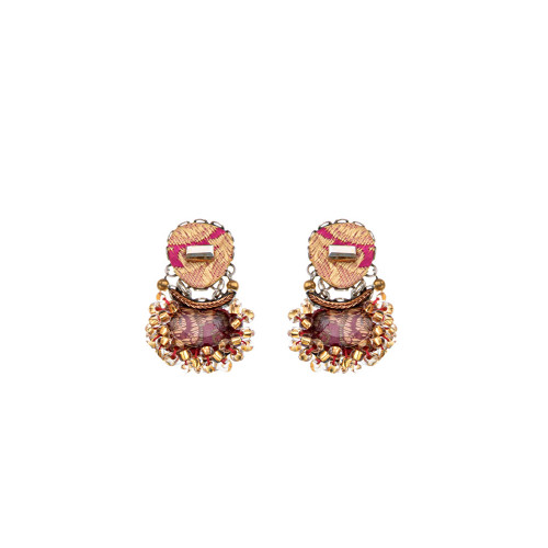 Plum Wine post earring