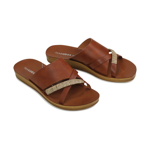 Bride flat-cognac