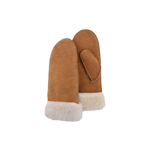 Sheepskin Mitts-chestnut