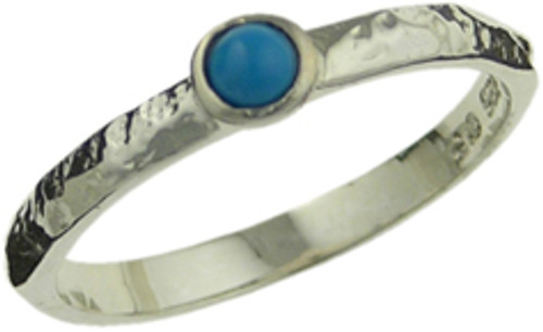 Thin band with turquoise