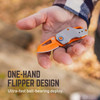 Berm Keychain Knife -Orange-Grey