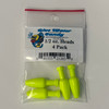Blue Water Candy Sea Witch Heads 4 Pack - 1/2oz - Chartreuse (091533212039)