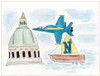 Ryan Kupfer Note Card 5 Pack - USNA Watercolor (RKUP-USNA)
