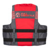 Full Throttle Adult Nylon Life Jacket - 4X\/7X - Red\/Black