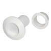 T-H Marine Recessed Flapper Scupper Drains - White