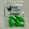 Blue Water Candy Sea Witch Heads 4 Pack - 1/2oz - Mahi Green (091533212081)