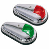 Perko Vertical Mount Side Lights - 12V - Red  Green - (Pair)