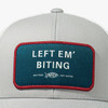 Aftco Guide Sayings Hat - Left Em Biting - Oyster/Gray