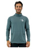 Marlin Hook Performance Long-Sleeve Hoodie with Mask - Buoy - Teal