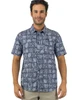 Marlin Hook Hono Performance Button Down Shirt - Charcoal
