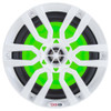 DS18 HYDRO 6.5" 2-Way Marine Speakers w\/RGB LED Lights 300W - White