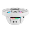 DS18 8" 2-Way Coaxial Marine Speakers w\/Digital LED Lights  Bullet Tweeter - White - 175W, 4-Ohm