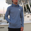 Marlin Hook Buoy Performance LS Hoodie with Mask - Blue