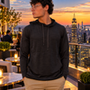 Marlin Hook Helm LS Performance Hoodie - Charcoal
