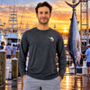 Marlin Hook Hybrid SS Performance Shirt - Charcoal