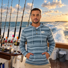 Marlin Hook Ramblin 1/4 Button Hoodie - Salt